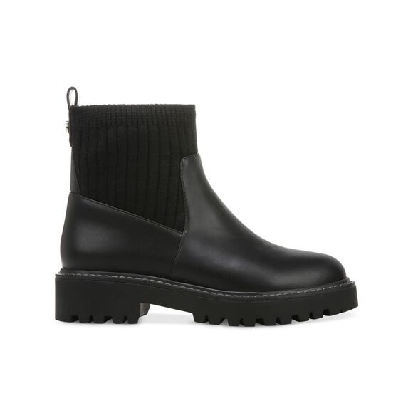 GIANI BERNINI Womens Black Mixed Media Back Maxxine Toe Block Heel Booties 6.5 M - Picture 2 of 4